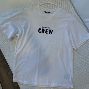 Balenciaga white t shirt